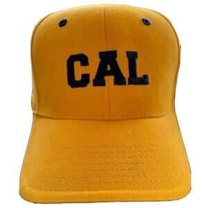Cal Golden Bears Hat Yellow Adjustable Back UC Berkeley